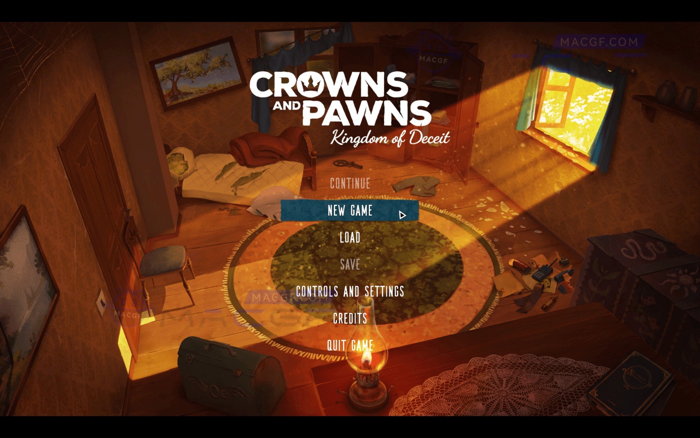 图片[1] - 「王冠与典当：诈骗王国」Crowns and Pawns: Kingdom of Deceit v1.1.0 英文原生版 - macGF