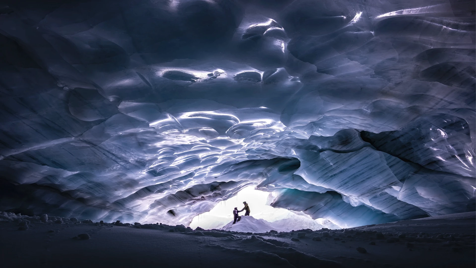雪地 雪洞 艺术 12k超清风景壁纸