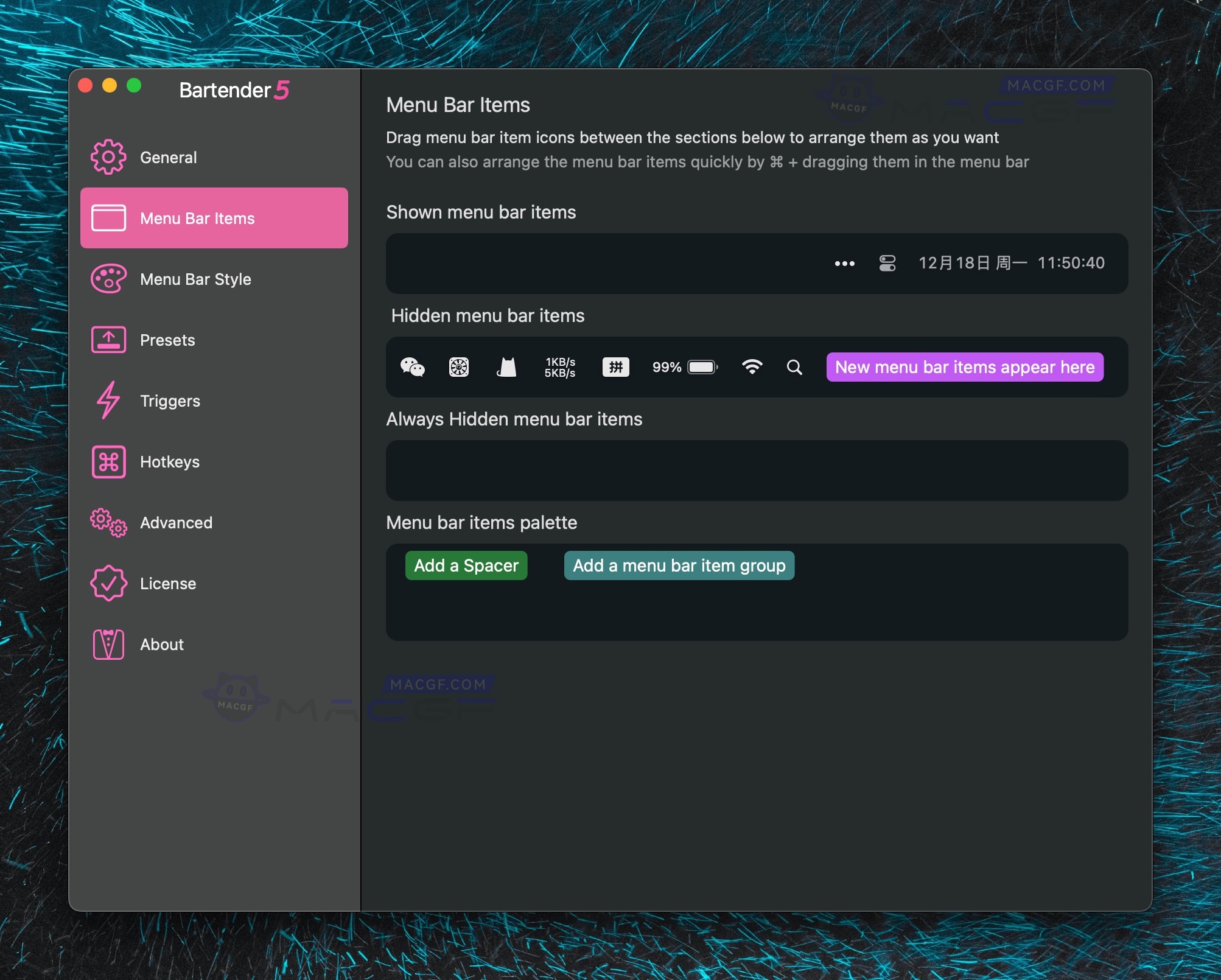 图片[4] - 「菜单栏图标管理神器」Bartender v6.0.0 直装激活版 - macGF