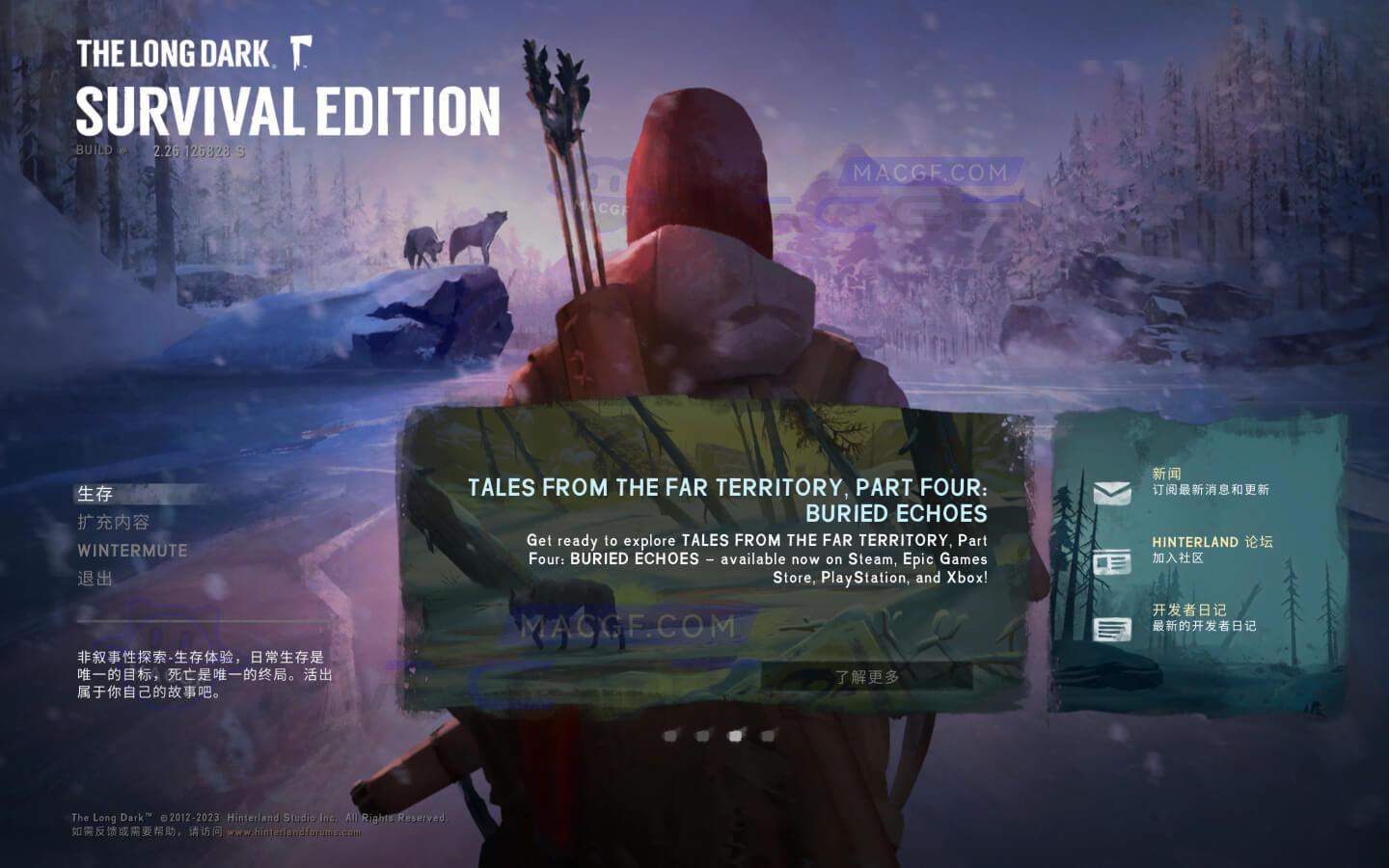 图片[3] - 「漫漫长夜」The Long Dark v2.26 中文原生版【含DLC WINTERMUTE】 - macGF