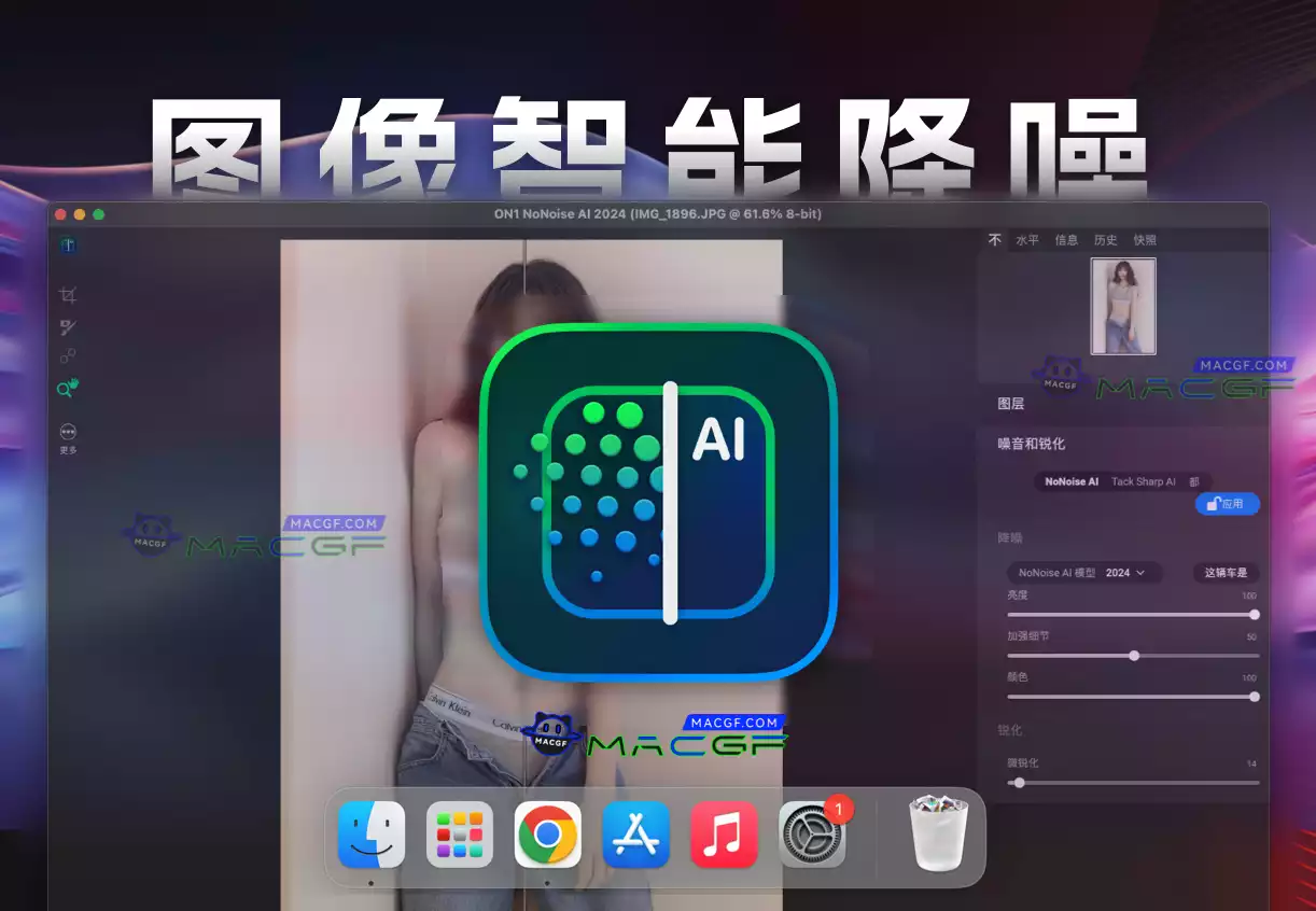 「图像降噪」ON1 NoNoise AI 2024.5 v18.5.1.15726 中文版 - macGF