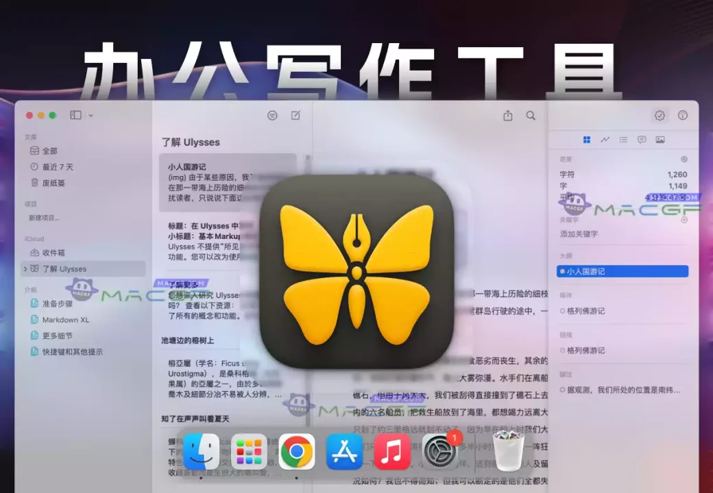「📝办公写作工具」Ulysses v34.2 中文激活直装版 - macGF