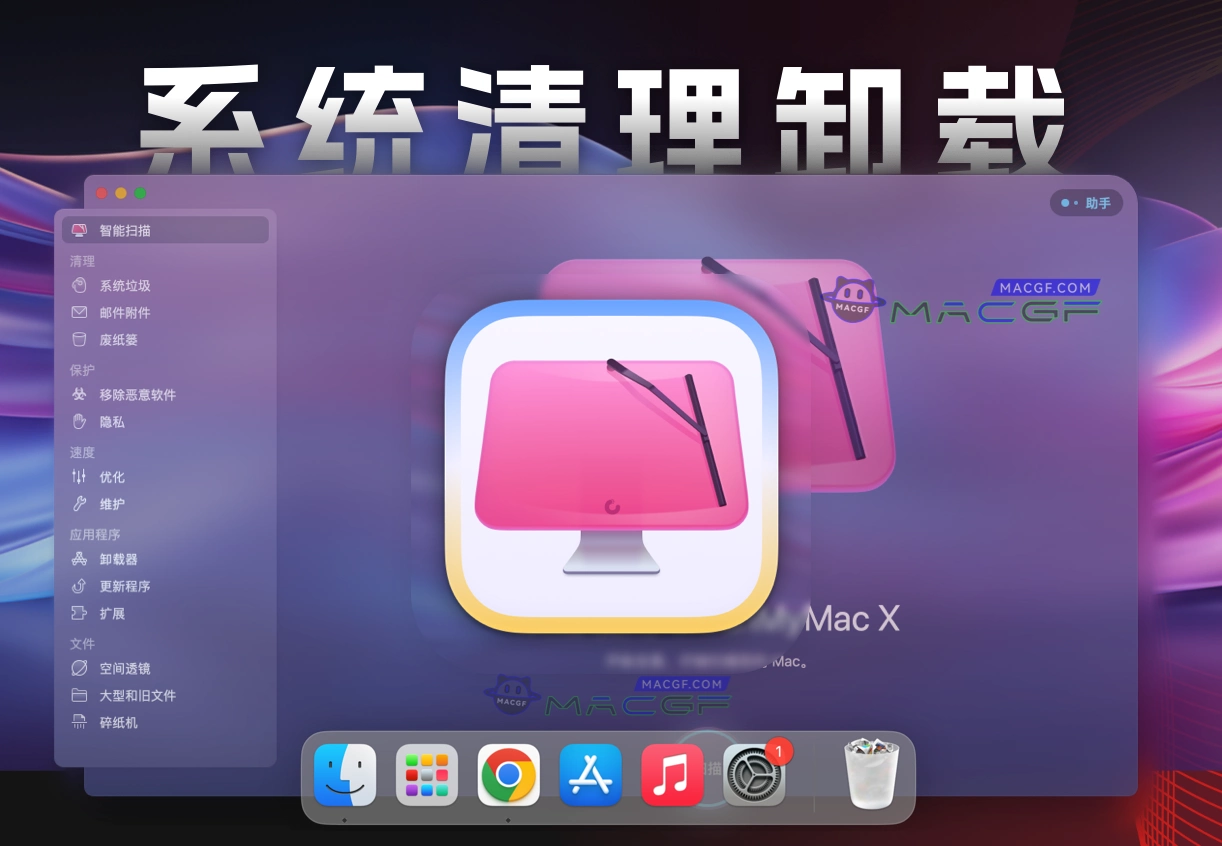 「专业系统清理卸载」CleanMyMac X v4.15.2 中文激活版 - macGF