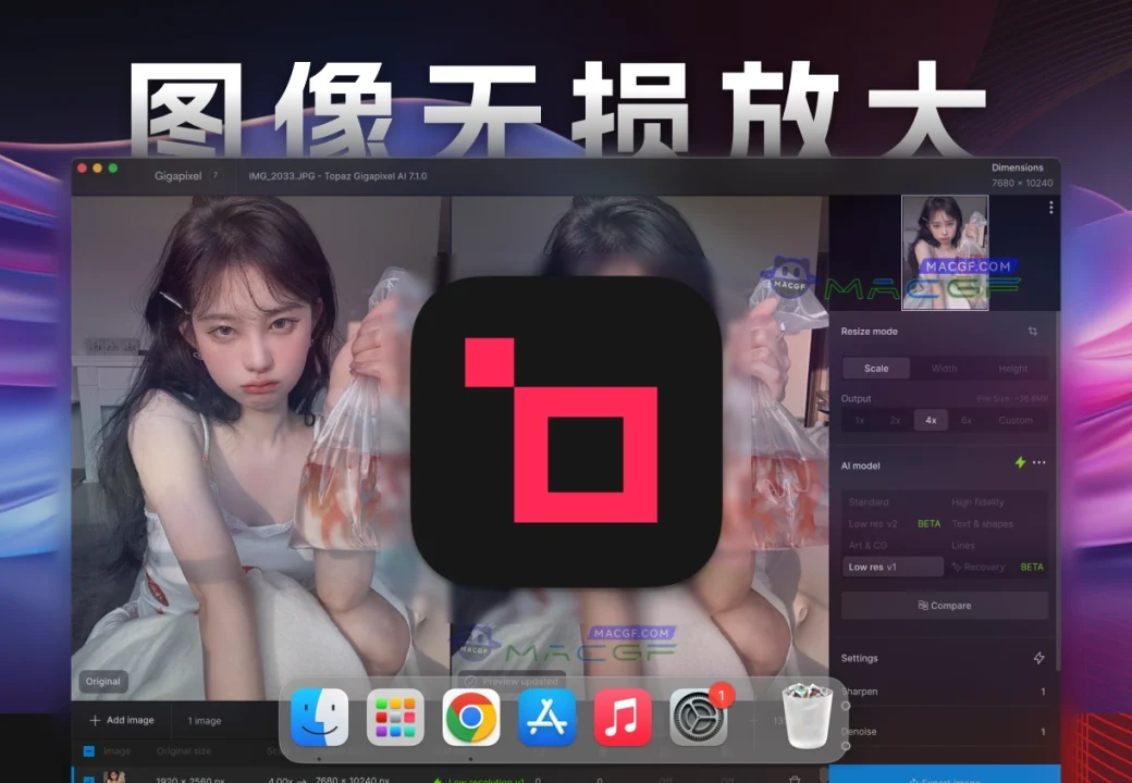 「图像无损放大神器」Topaz GigaPixel AI v8.2.0 激活版 - macGF