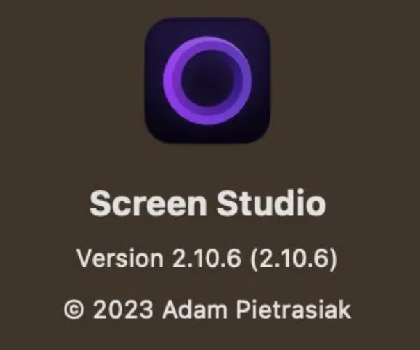 求资源 站长。 Screen Studio是一款自动美化屏幕录屏的工具 - macGF
