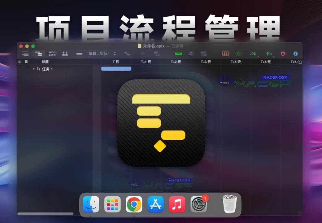 「项目流程管理工具」OmniPlan Pro 4 v4.8.1 中文激活版 - macGF