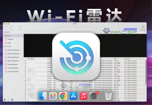 「扫描WiFi网络」AirRadar v7.4.2 英文激活版 - macGF