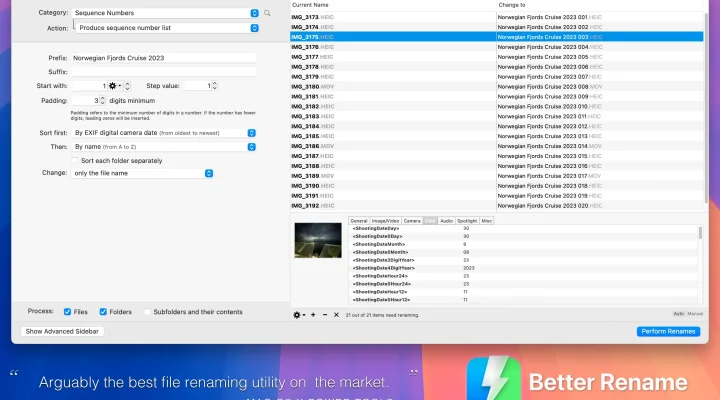 Better Rename - Bulk Renamer 截图 1