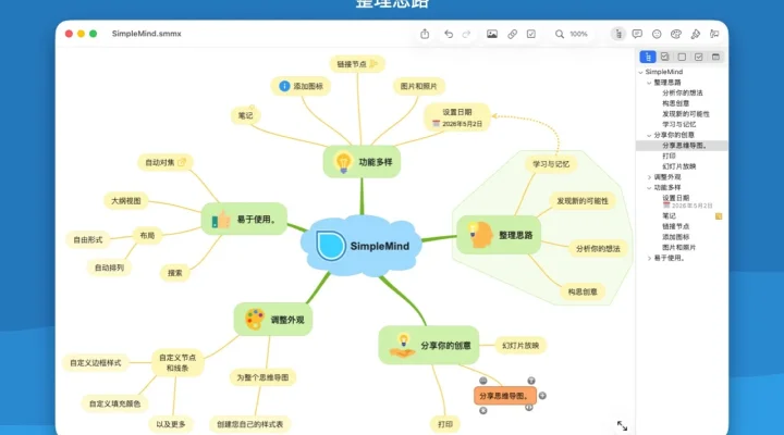 SimpleMind − 思维导图 截图 1