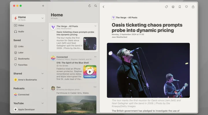 Reeder. 截图 1